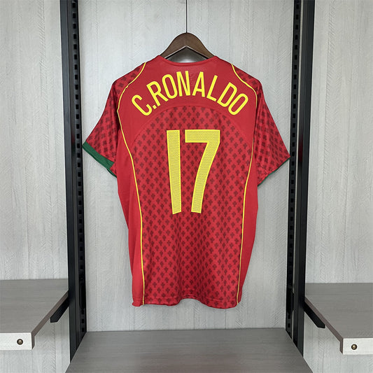 Camisola Portugal 2004 Principal C.RONALDO #17 (Entrega Imediata)