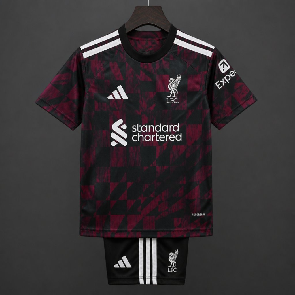 Kit Criança LIV 2026-27 Alternativo Preto