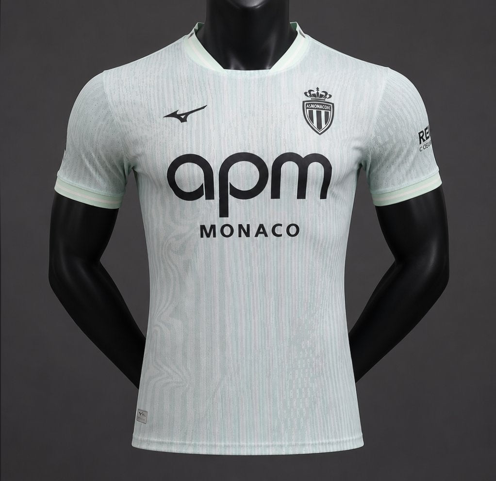 Camisola AS Monaco 2026-27 Alternativa Branca Versão Jogador