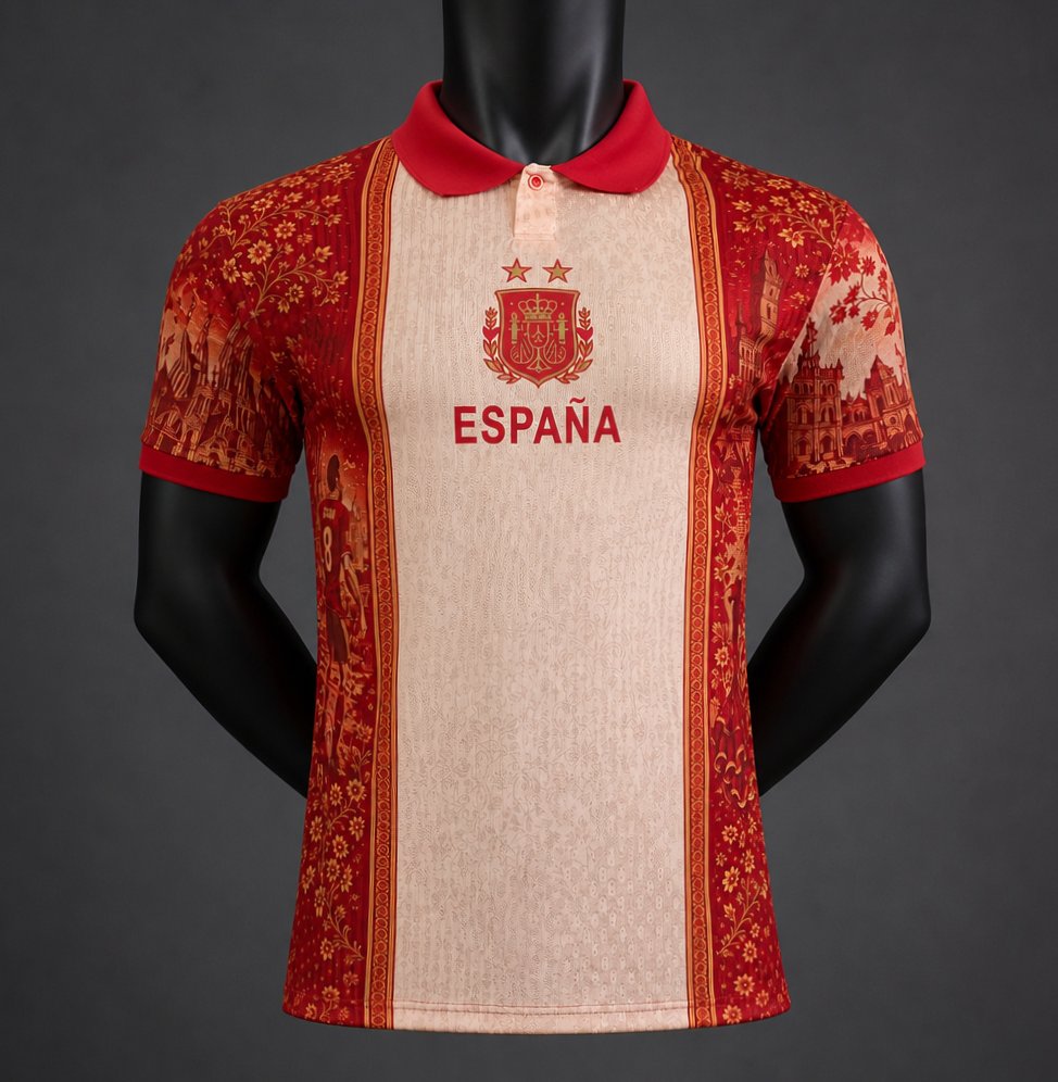Camisola Espanha 2026 Edição Especial Versão Jogador