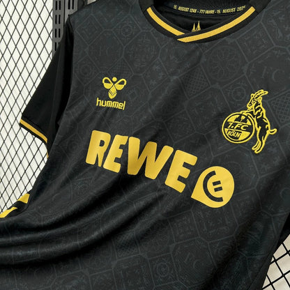 Camisola 1.FC Koln 2025-26 Alternativa Preta Versão Adepto