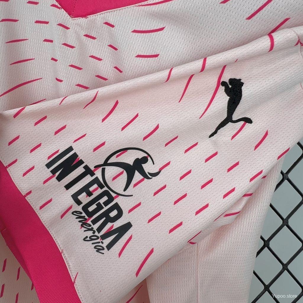 Camisola Real Sporting de Gijón 2024-25 Alternativa Rosa Versão Adepto