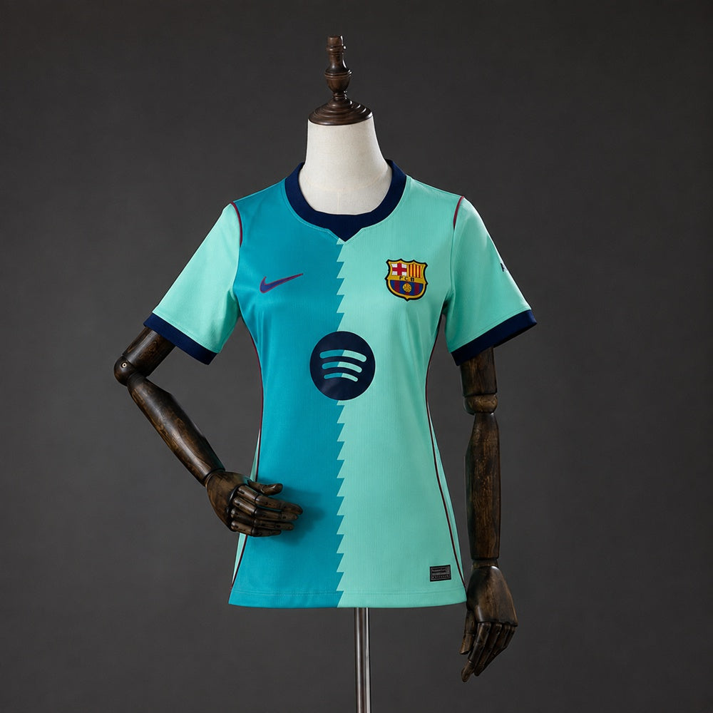 Camisola FC Barcelona 2026-27 Alternativa Azul Versão Mulher