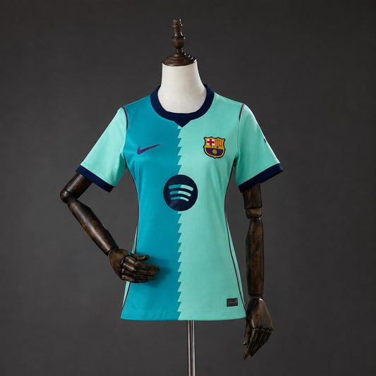 Camisola FC Barcelona 2026-27 Alternativa Azul Versão Mulher