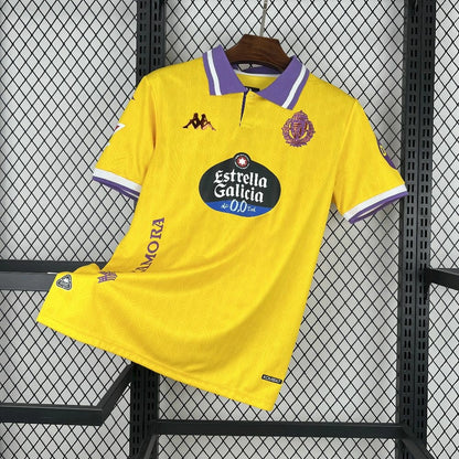Camisola Real Valladolid CF 2025-26 Alternativa Amarela Versão Adepto