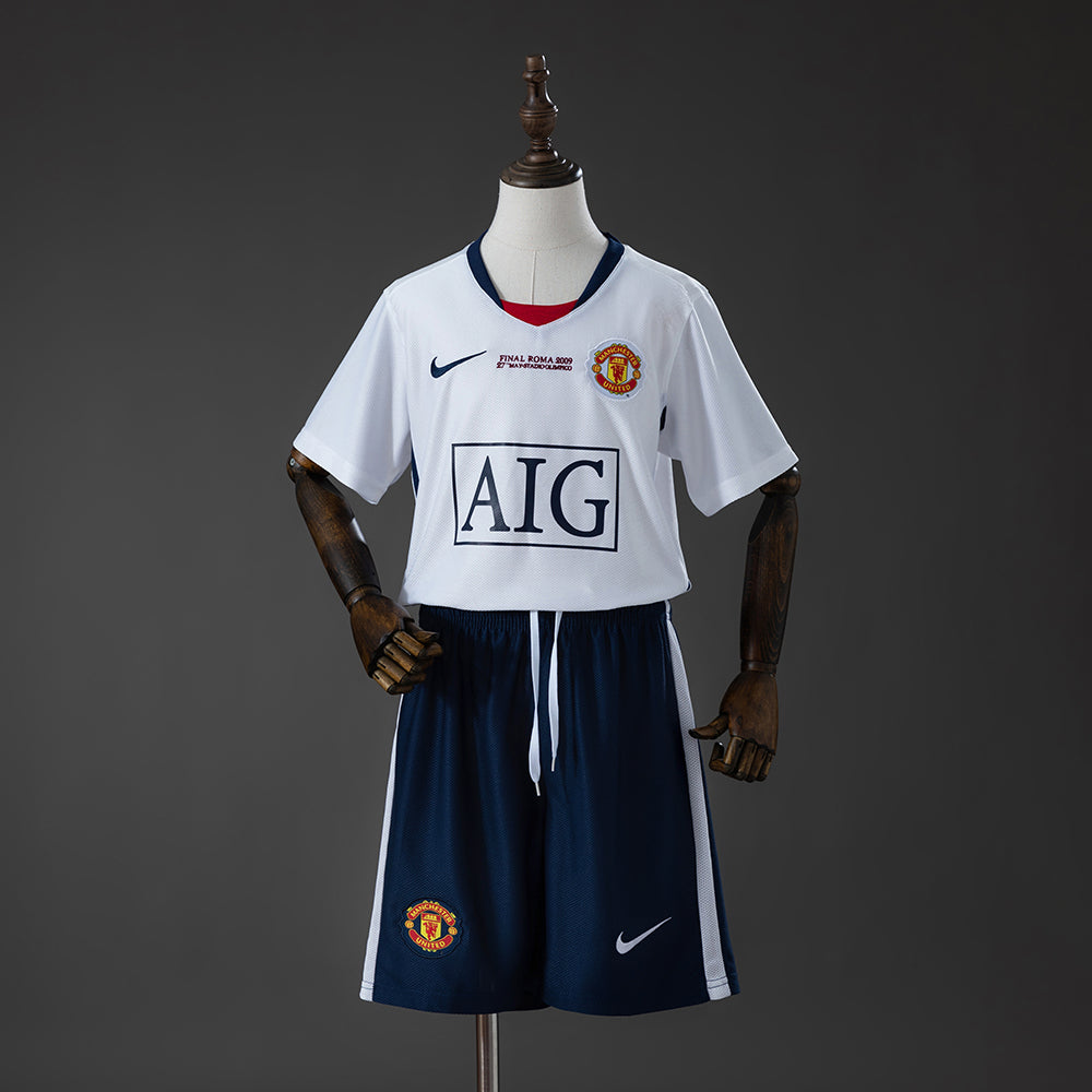 Kit Criança M-UNITED 2008-09 Alternativo Final UCL
