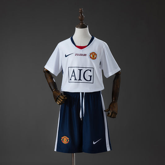 Kit Criança M-UNITED 2008-09 Alternativo Final UCL