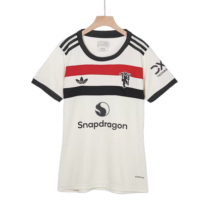 Camisola M-United 2024-25 Alternativa Branca Versão Mulher