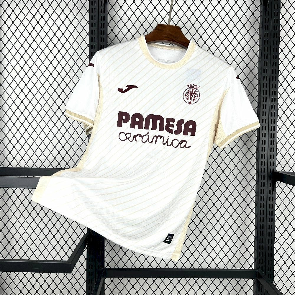Camisola FC Villarreal 2025-26 Alternativa Branca Versão Adepto