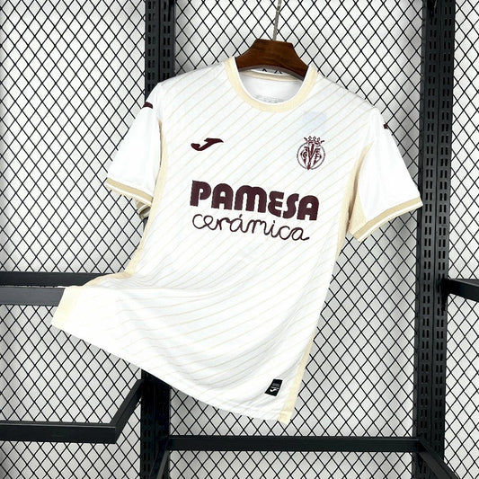 Camisola FC Villarreal 2025-26 Alternativa Branca Versão Adepto