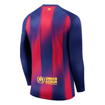 Camisola Manga Comprida FC Barcelona 2025-26 Principal Versão Adepto