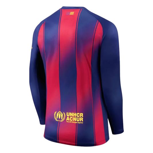 Camisola Manga Comprida FC Barcelona 2025-26 Principal Versão Adepto