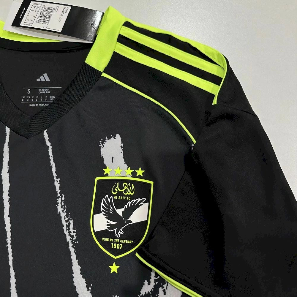 Camisola Al Ahly FC 2025-26 Alternativa Preta Versão Adepto