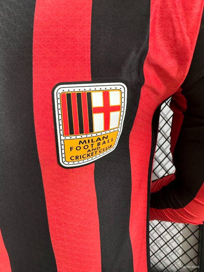 Camisola Manga Comprida Ac Milan 2024-25 Edição Especial 125º Aniversario Versão Jogador