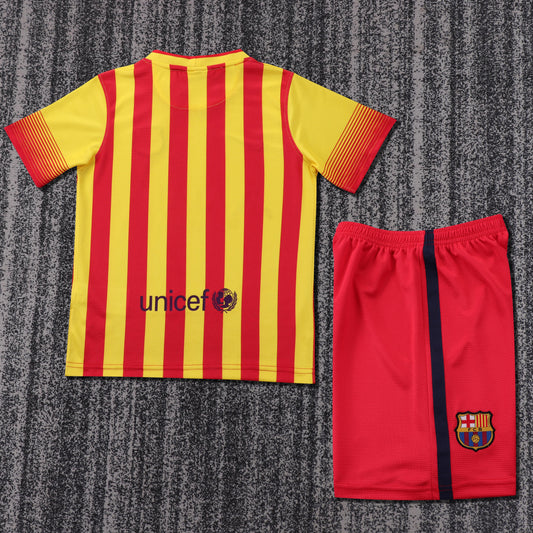 Kit Criança FC Barcelona 2013-14 Alternativo