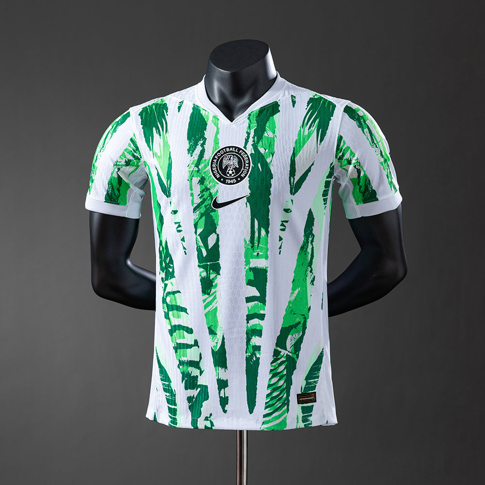 Camisola Nigeria 2025 Alternativa Branca Versão Jogador
