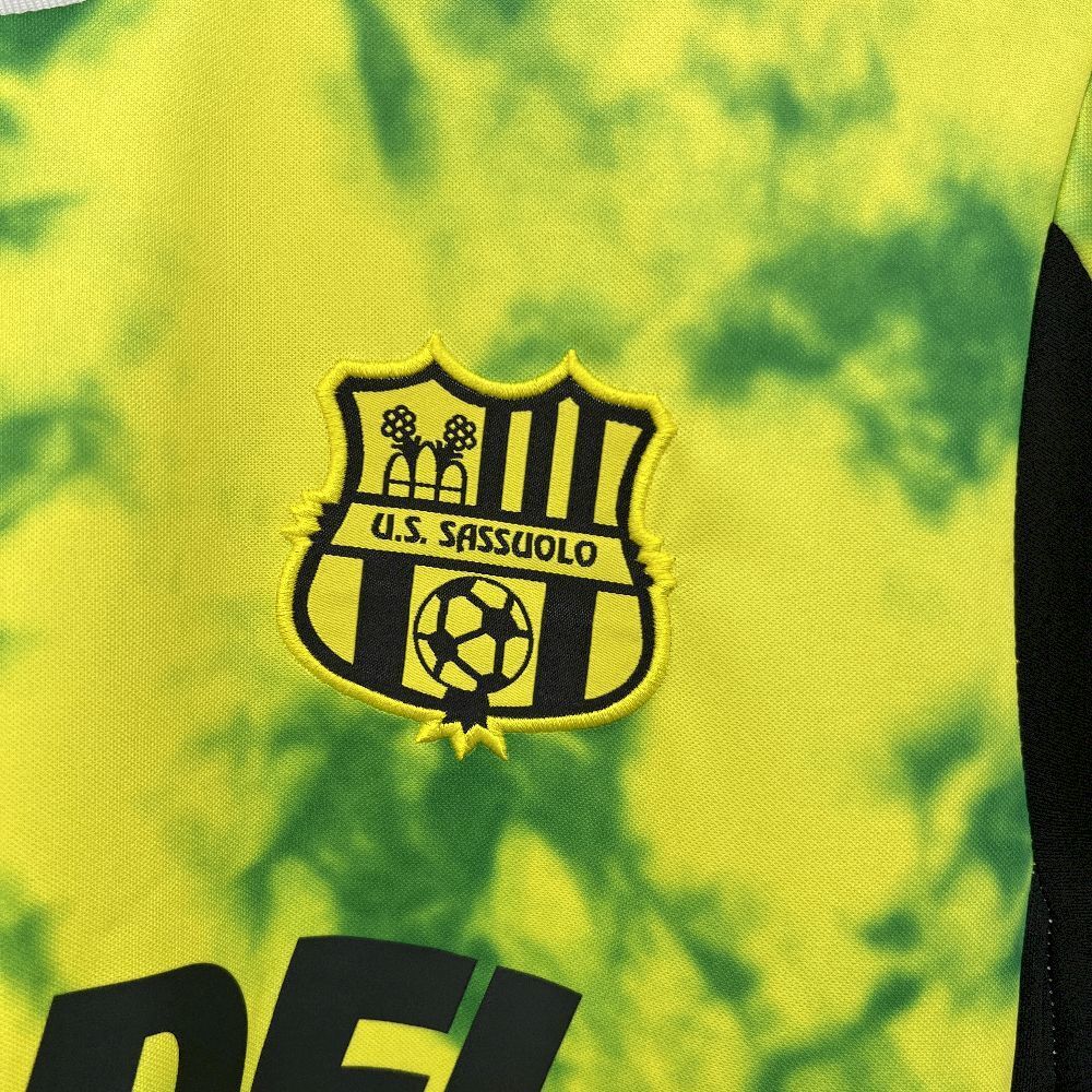 Camisola US Sassuolo 2025-26 Alternativa Amarela Versão Adepto