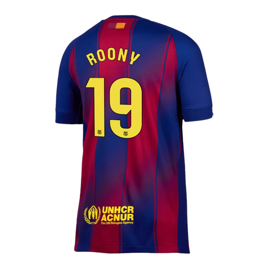 Camisola FC Barcelona 2025-26 Principal Versão Adepto ROONY #19