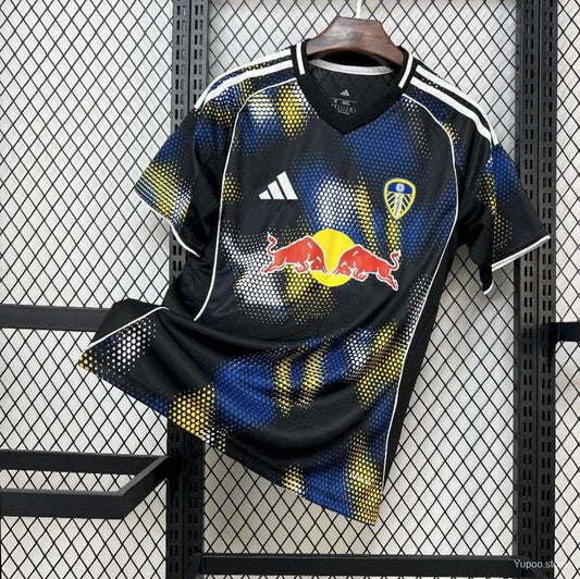 Camisola Leeds-U 2025-26 Alternativa Azul Escura Versão Adepto