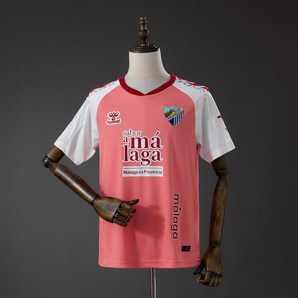 Camisola Malaga FC 2026-27 Alternativa Rosa Versão Adepto