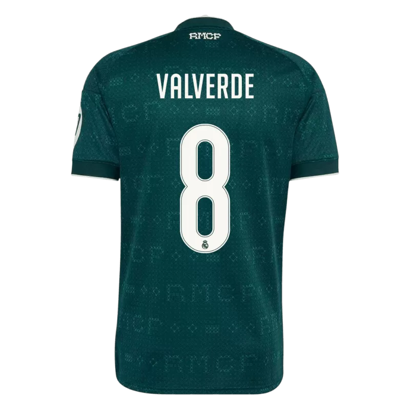 Camisola Real Madrid CF 2026-27 Alternativa Verde Versão Adepto VALVERDE #8
