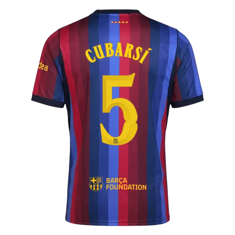 Camisola FC Barcelona 2026-27 Principal UCL Versão Adepto CUBARSÍ #5