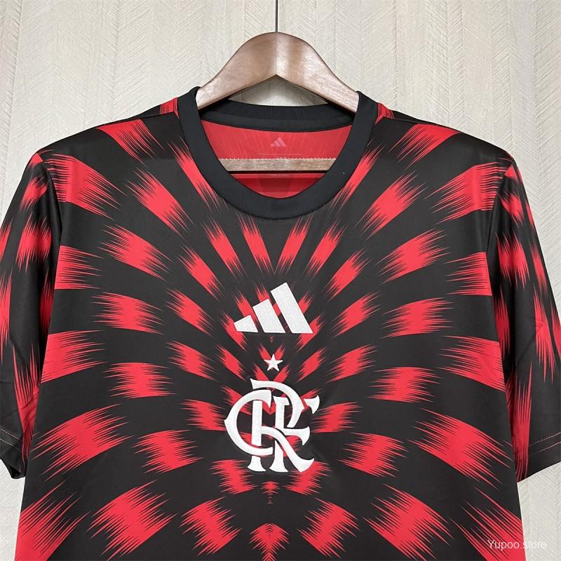 Camisola CR Flamengo 2025-26 Pre-Match Versão Adepto