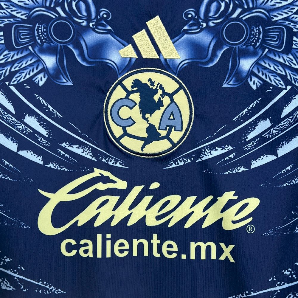 Camisola Manga Comprida CF America 2025-26 Alternativa Azul Versão Adepto