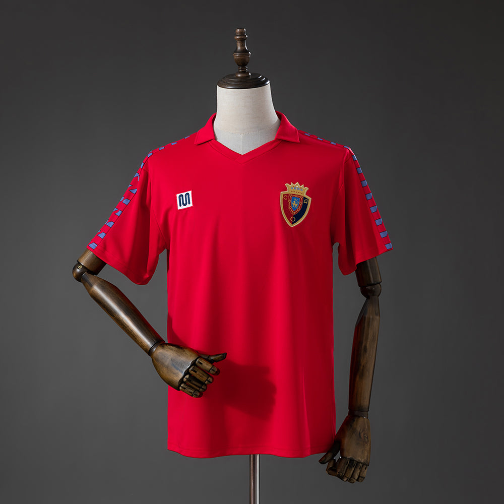 Camisola CA Osasuna 1983-84 Principal Versão Adepto