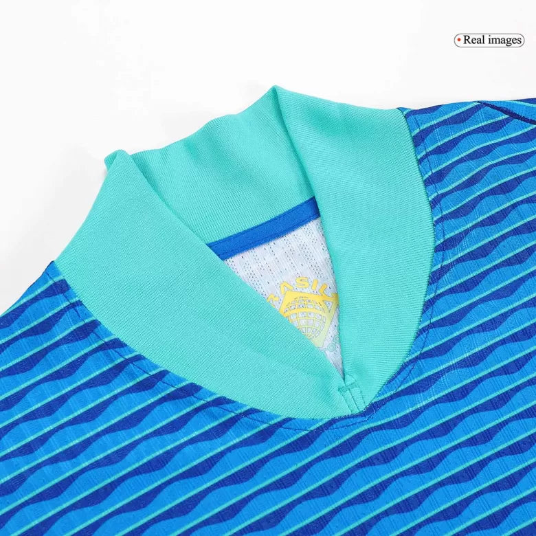 Camisola Brasil 2024 Alternativa Azul Versão Adepto