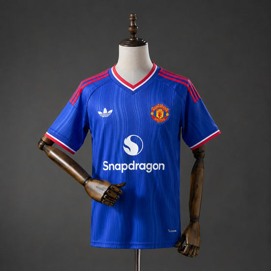 Camisola M-UNITED 2026-27 Alternativa Azul Versão Adepto