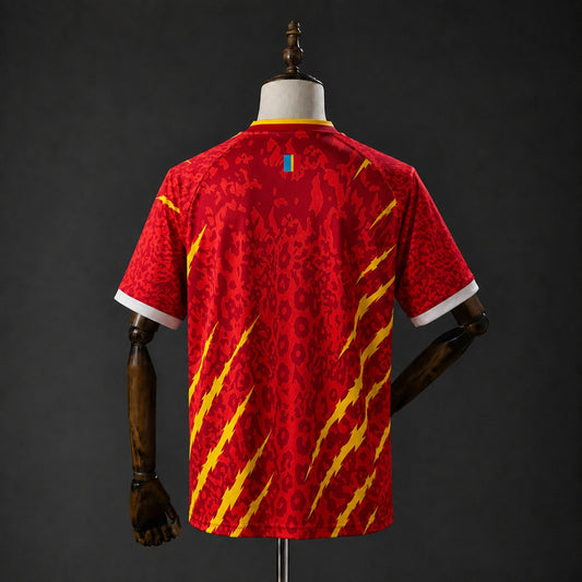Camisola RD Congo 2026 Alternativa Vermelha Versão Adepto