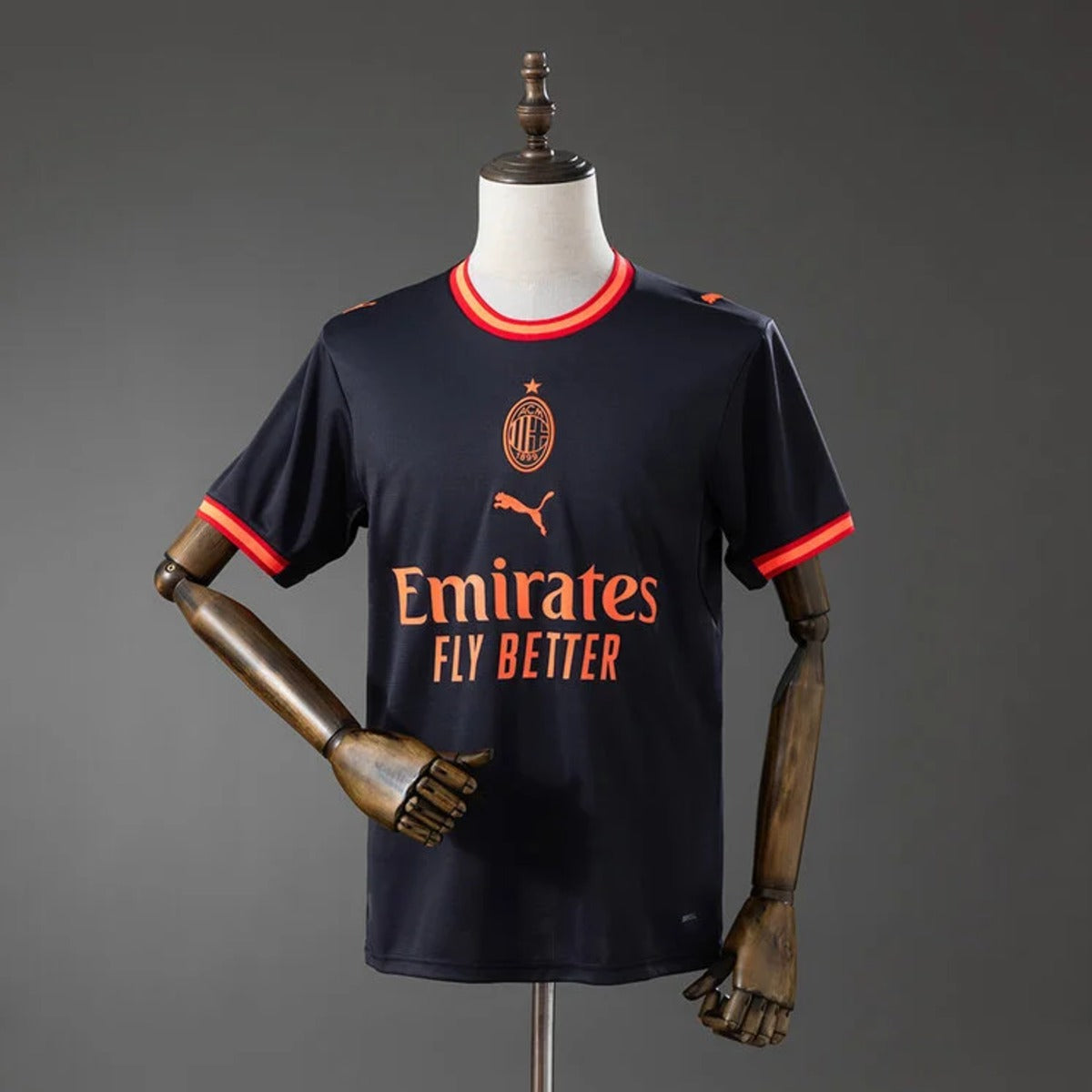 Camisola Ac Milan 2025-26 Alternativa Preta Versão Adepto
