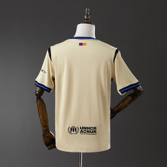 Camisola FC Barcelona 2025-26 Alternativa Amarela Versão Adepto