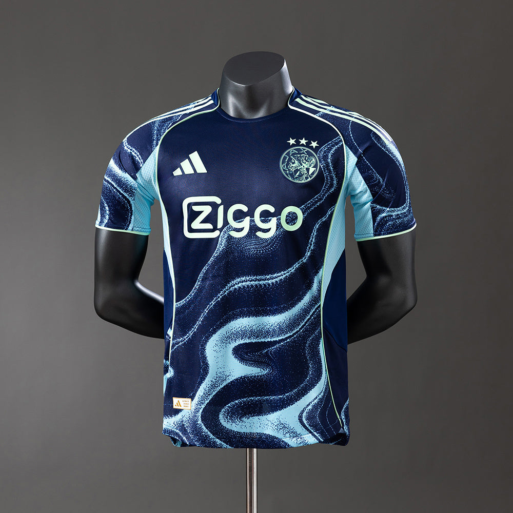 Camisola AFC Ajax 2025-26 Alternativa Azul Versão Jogador