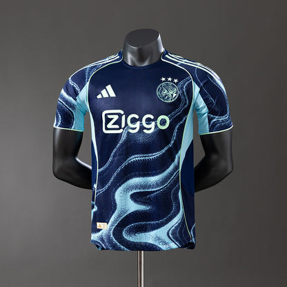 Camisola AFC Ajax 2025-26 Alternativa Azul Versão Jogador