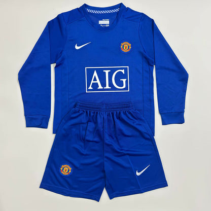 Kit Criança Manga Comprida M-United 2008-09 Alternativo