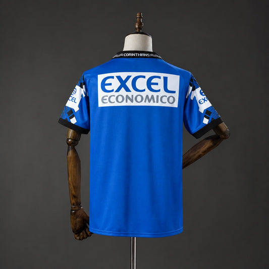 Camisola SC Corinthians 1998-99 Alternativa Azul Versão Adepto