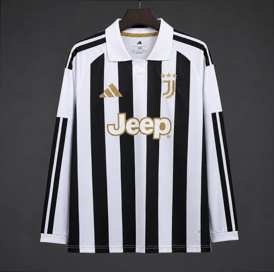 Camisola Manga Comprida Juventus FC 2026-27 Principal Versão Adepto