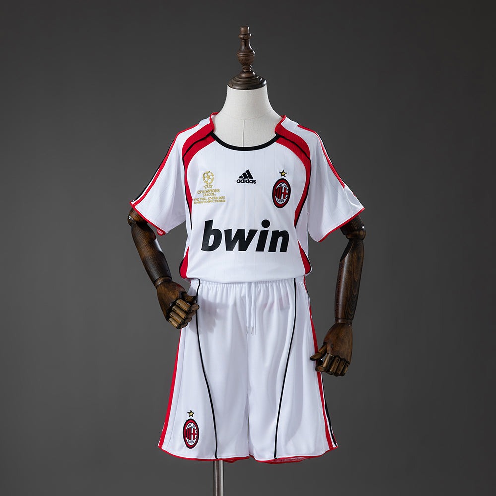 Kit Criança AC Milan 2006-07 Alternativo Final UCL