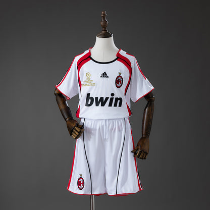 Kit Criança AC Milan 2006-07 Alternativo Final UCL