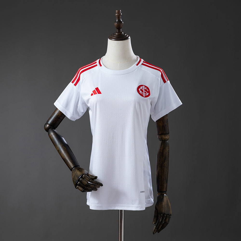 Camisola SC Internacional 2025-26 Alternativa Branca Lisa Versão Mulher