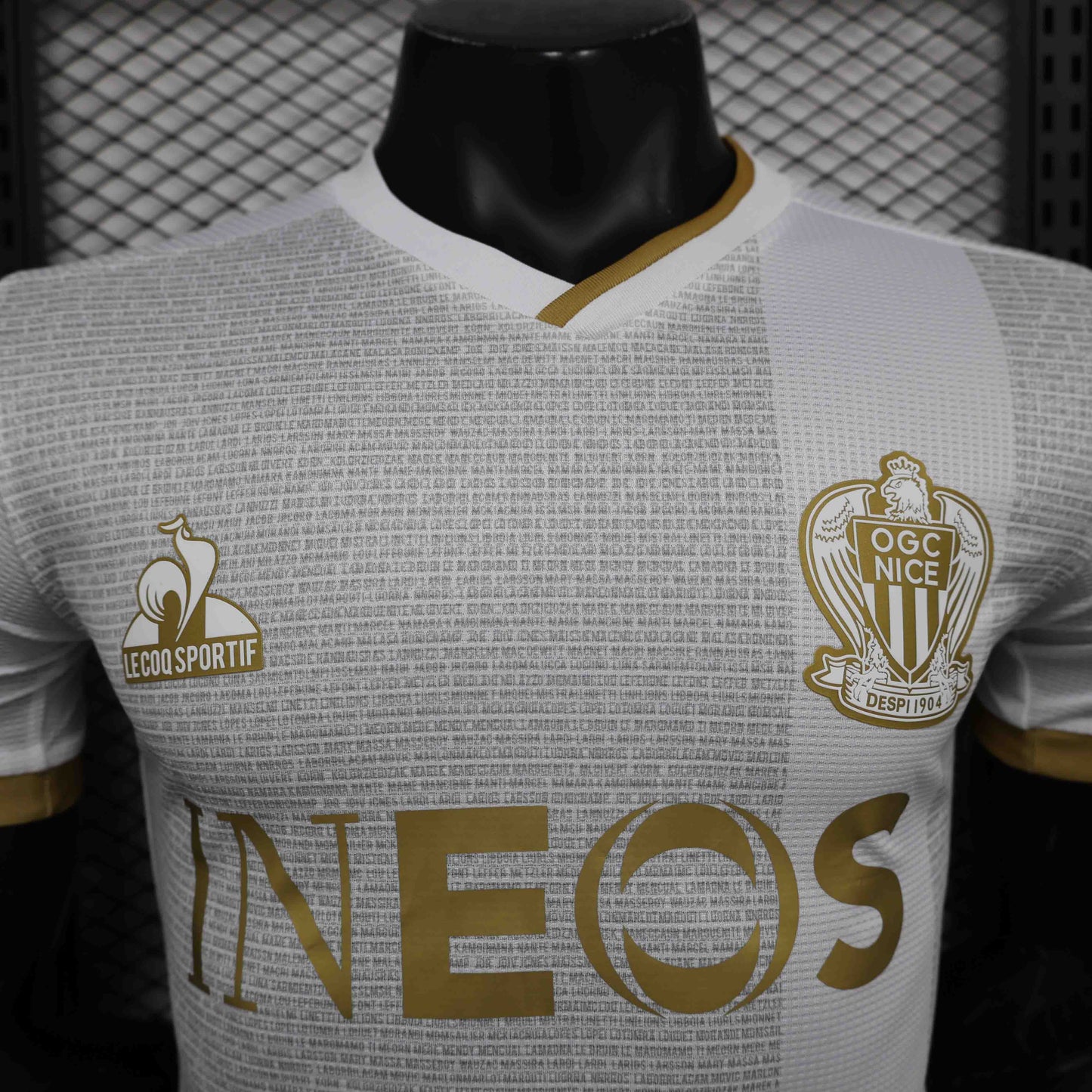 Camisola Nice 2024-25 Alternativa Branca Versão Jogador