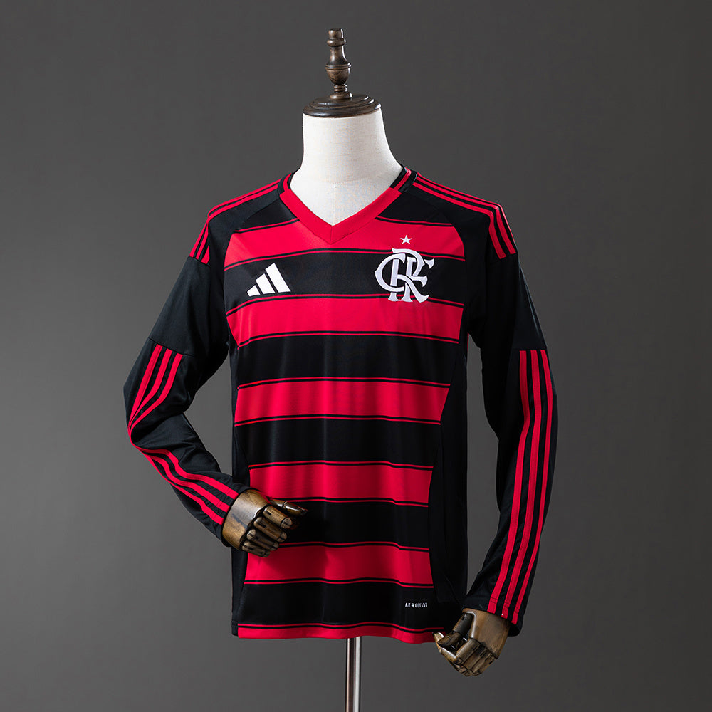 Camisola Manga Comprida CR Flamengo 2025-26 Principal Versão Adepto