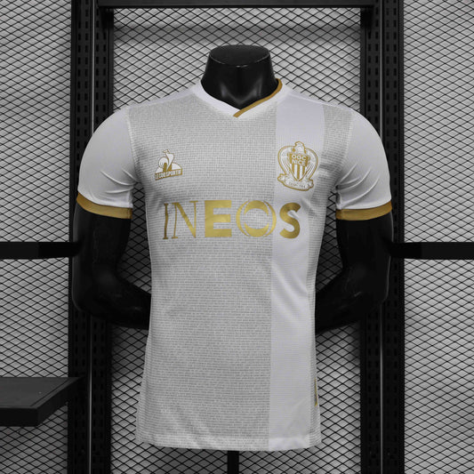 Camisola Nice 2024-25 Alternativa Branca Versão Jogador