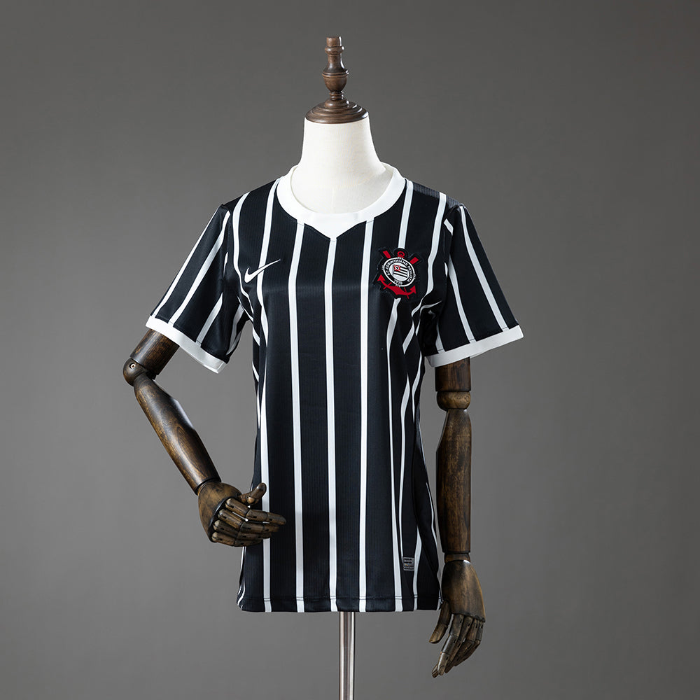 Camisola SC Corinthians 2026-27 Alternativa Preta Lisa Versão Mulher