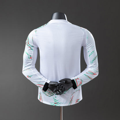 Camisola Manga Comprida Portugal 2025 Alternativa Branca Versão Jogador