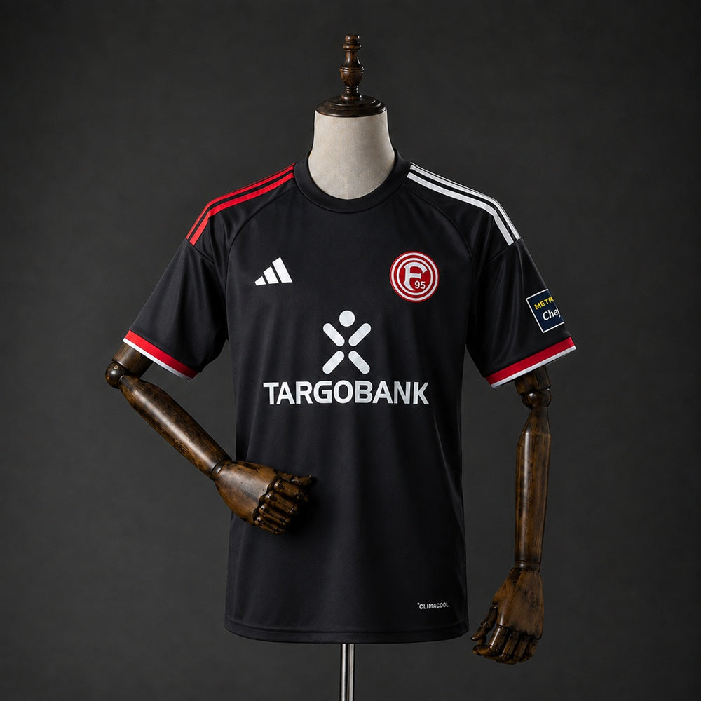 Camisola Fortuna Dusseldorf 95 2026-27 Alternativa Preta Versão Adepto