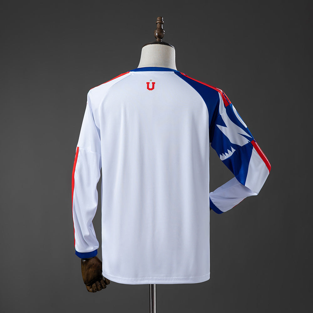 Camisola Manga Comprida CF Universidad de Chile 2026-27 Alternativa Branca Versão Adepto
