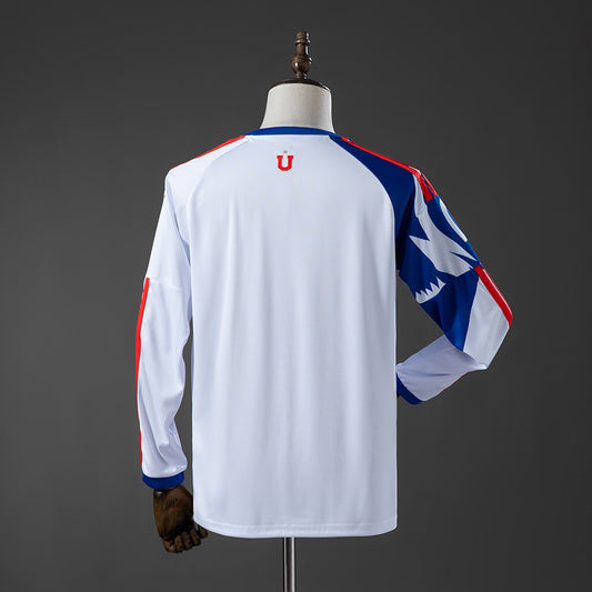 Camisola Manga Comprida CF Universidad de Chile 2026-27 Alternativa Branca Versão Adepto